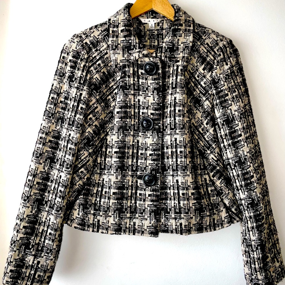 CABi plaid blazer.